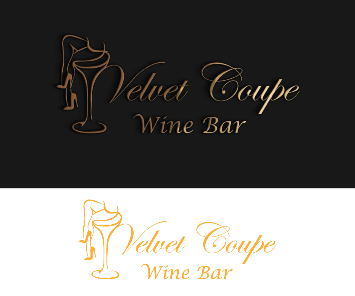 Diseño de Logo por m@h!r para Velvet Coupe Wine Bar | Diseño #36517686