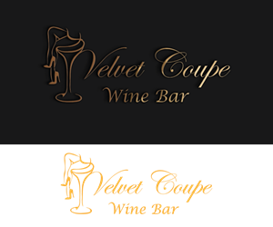 Logo Design by m@h!r for Velvet Coupe Wine Bar | Design: #36517686