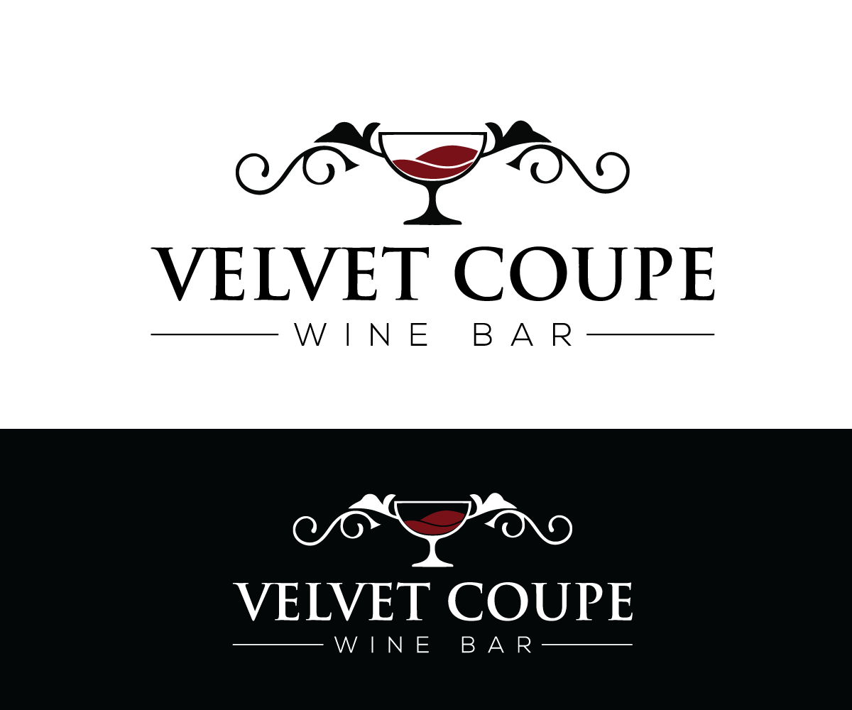 Diseño de Logo por m@h!r para Velvet Coupe Wine Bar | Diseño #36519590