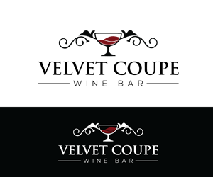 Logo Design by m@h!r for Velvet Coupe Wine Bar | Design: #36519590