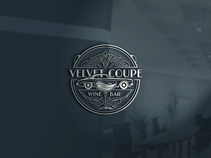 Logo Design by silamutibibini for Velvet Coupe Wine Bar | Design: #36512228