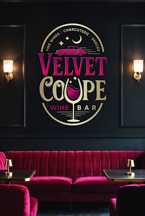 Diseño de Logo por Jose Lopez ( Verified Pro Designer ) para Velvet Coupe Wine Bar | Diseño: #36507699