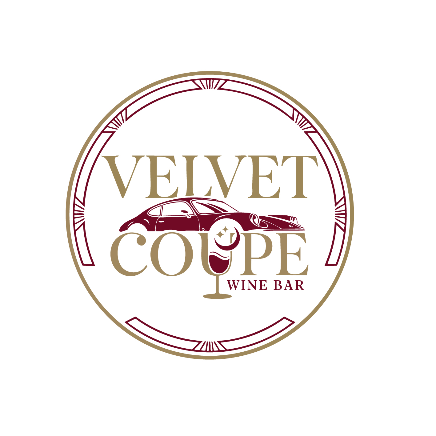Diseño de Logo por Jose Lopez ( Verified Pro Designer ) para Velvet Coupe Wine Bar | Diseño #36507843