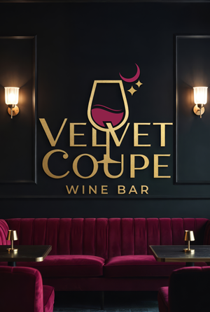 Diseño de Logo por Jose Lopez ( Verified Pro Designer ) para Velvet Coupe Wine Bar | Diseño: #36508017