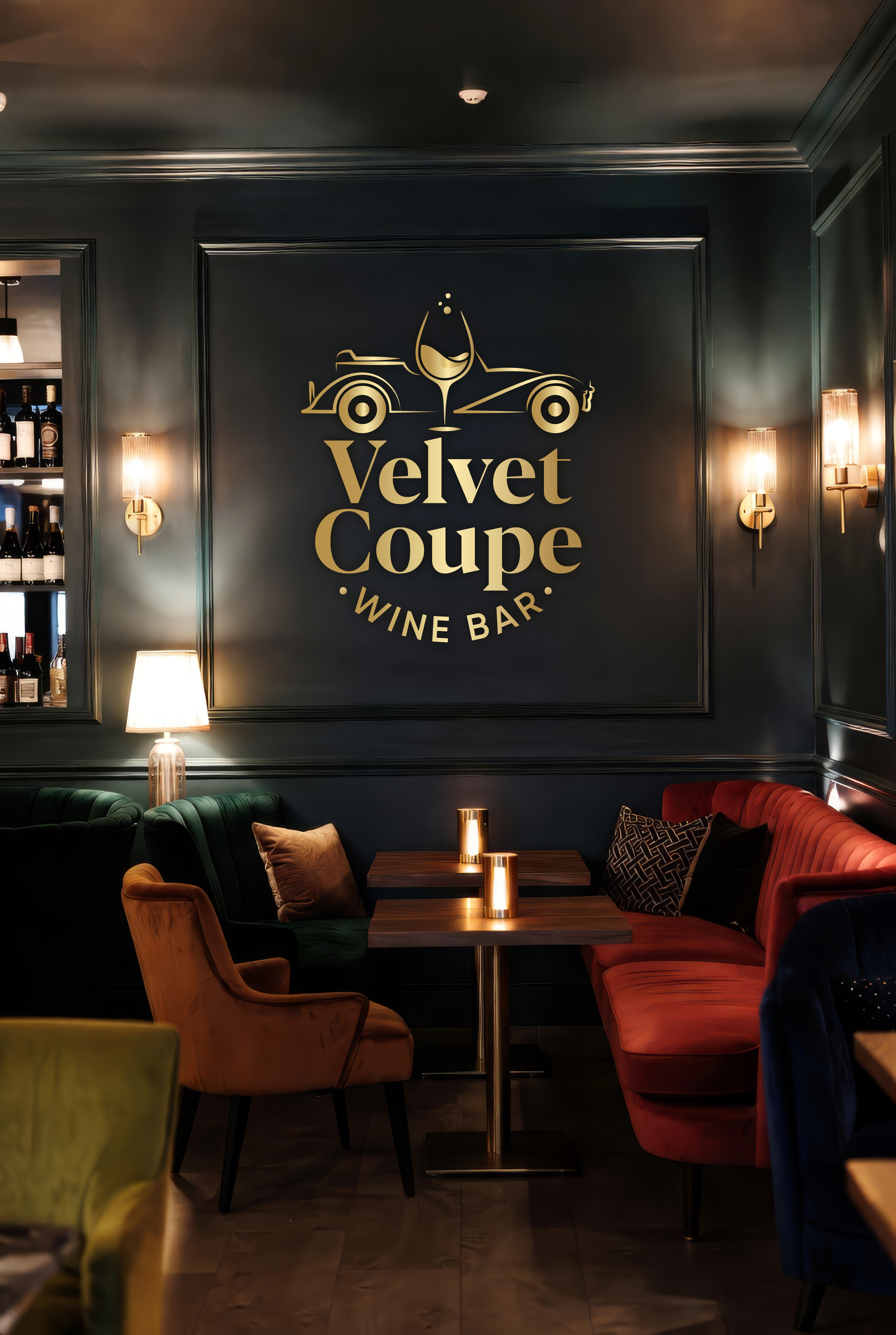 Logo Design by Jose Lopez ( Verified Pro Designer ) for Velvet Coupe Wine Bar | Design #36529696