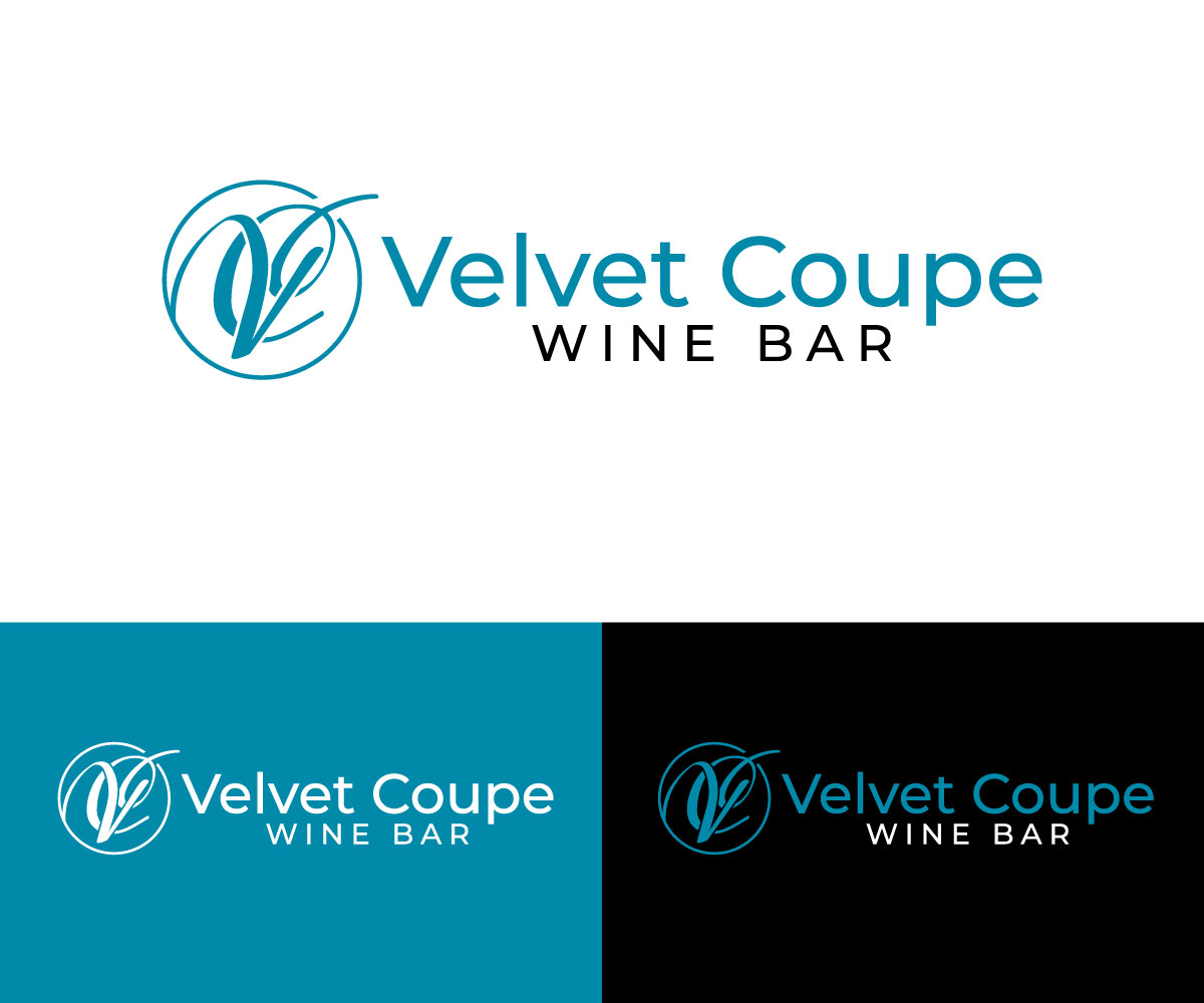 Logo Design by Kavth for Velvet Coupe Wine Bar | Design #36528850