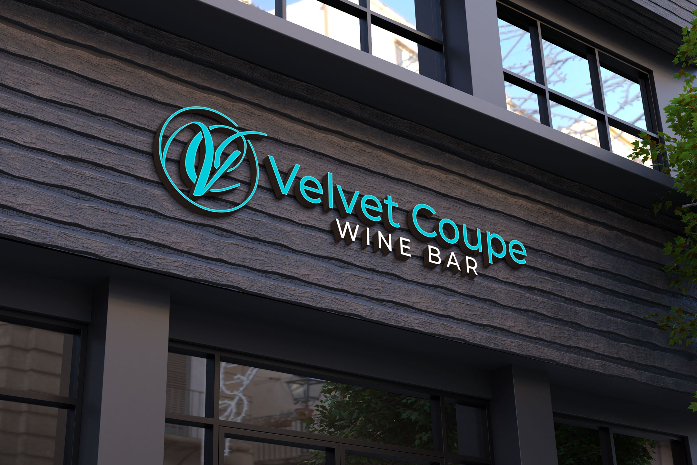 Logo Design by Kavth for Velvet Coupe Wine Bar | Design #36528901