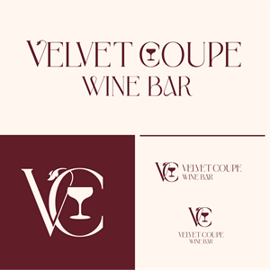 Logo-Design von cherryfine für Velvet Coupe Wine Bar | Design: #36509480