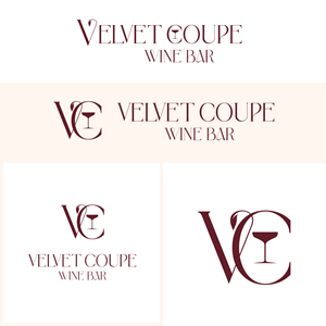 Logo Design by cherryfine for Velvet Coupe Wine Bar | Design #36563563