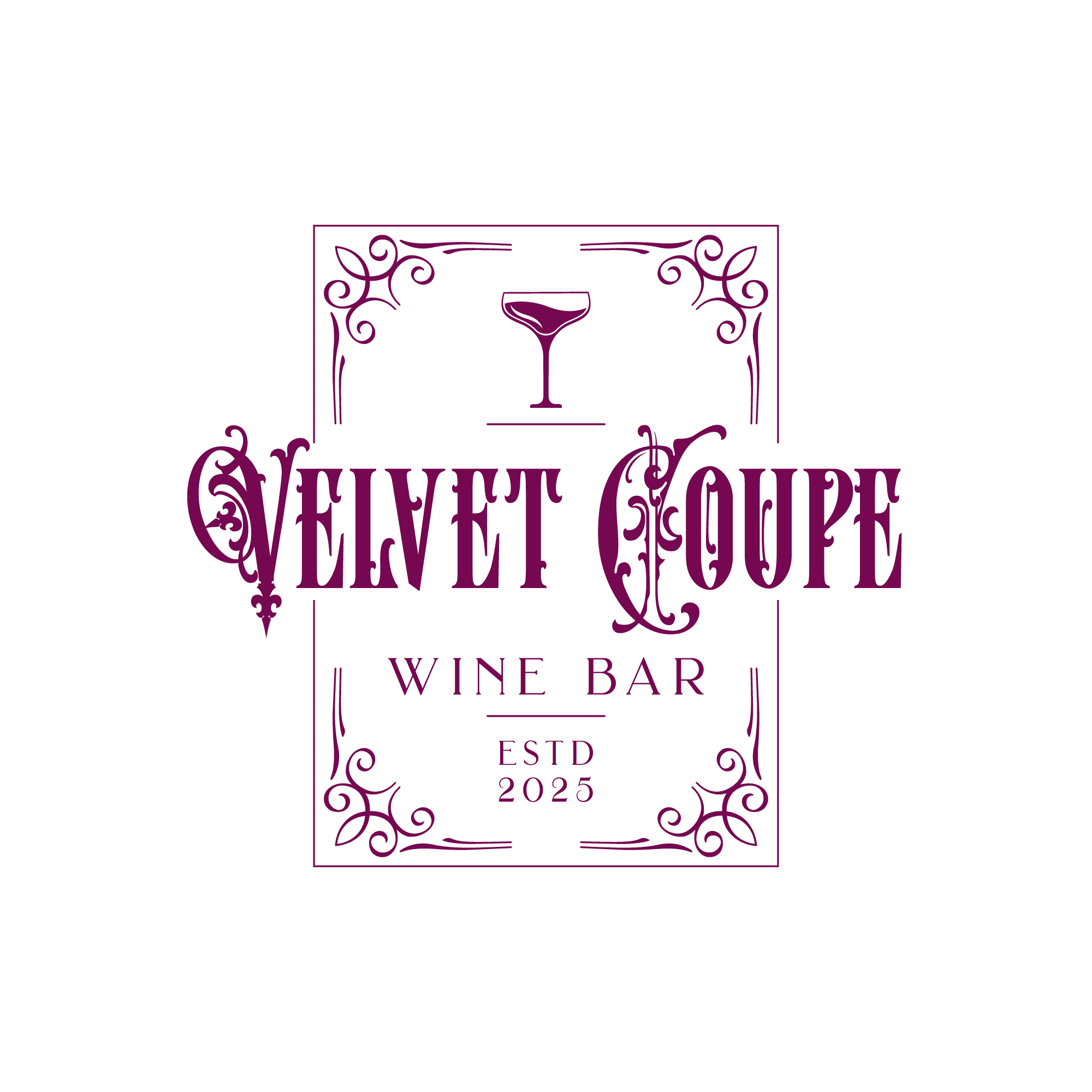 Logo Design by Harold C for Velvet Coupe Wine Bar | Design #36535526