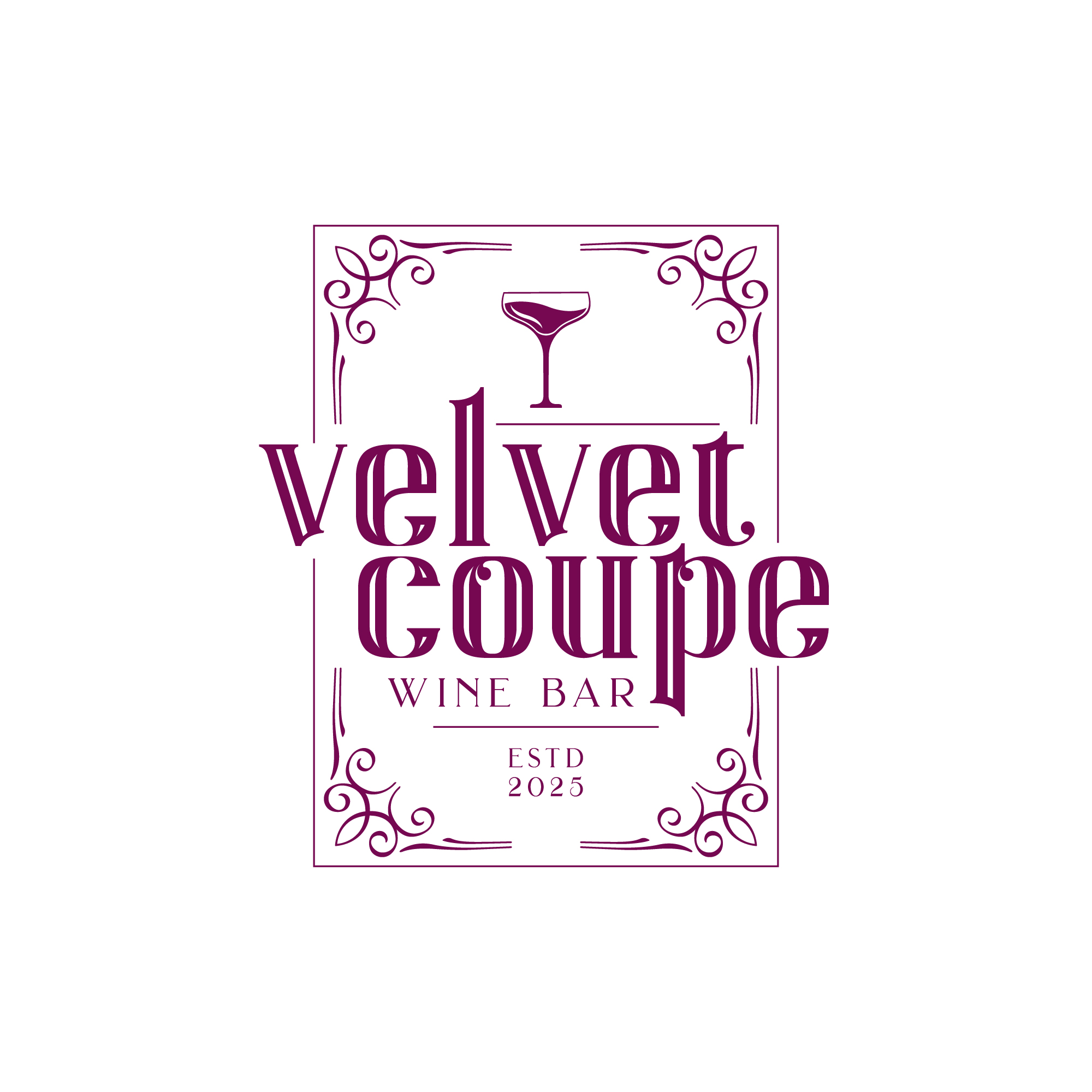 Logo Design by Harold C for Velvet Coupe Wine Bar | Design #36541140