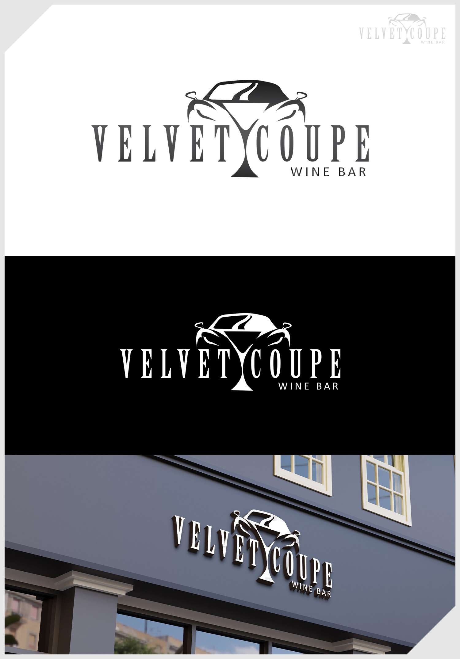 Logo Design by IDesign1606 for Velvet Coupe Wine Bar | Design #36512973