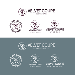 Logo Design by Merin gopi for Velvet Coupe Wine Bar | Design: #36564261