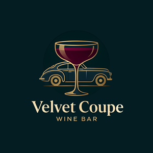 Diseño de Logo por HF STUDIO para Velvet Coupe Wine Bar | Diseño: #36548492