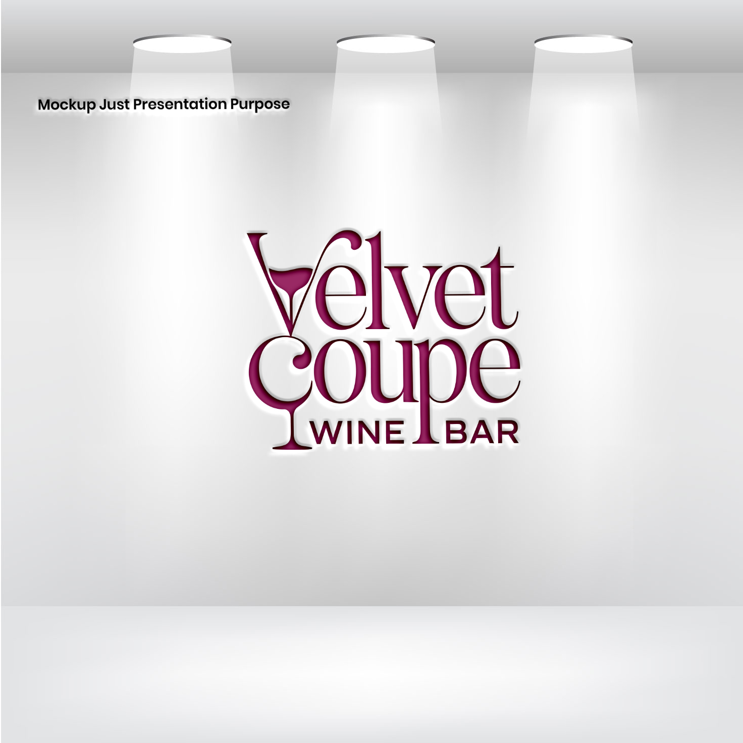 Logo Design by VectorForge for Velvet Coupe Wine Bar | Design #36507989