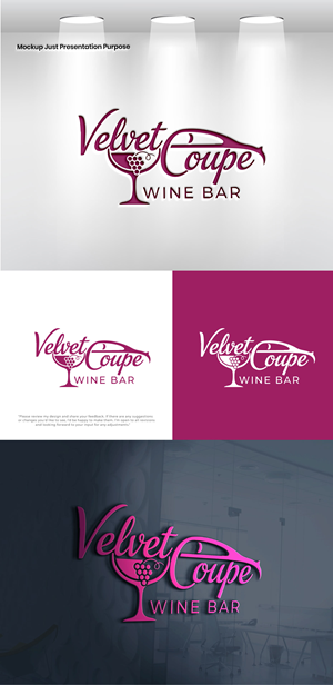 Diseño de Logo por VectorForge para Velvet Coupe Wine Bar | Diseño: #36507990