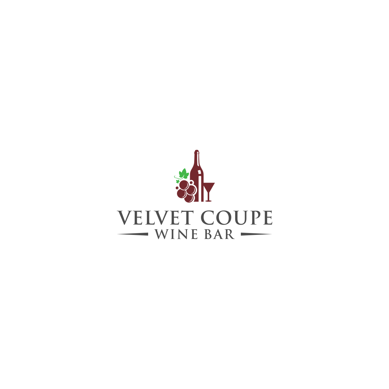 Logo Design by Kaze56 for Velvet Coupe Wine Bar | Design #36512282