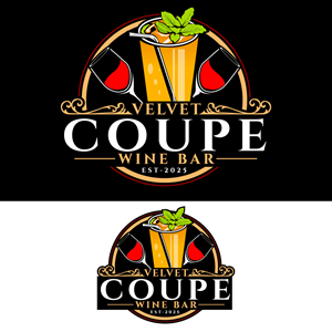 Diseño de Logo por Suvendu.S para Velvet Coupe Wine Bar | Diseño: #36537963