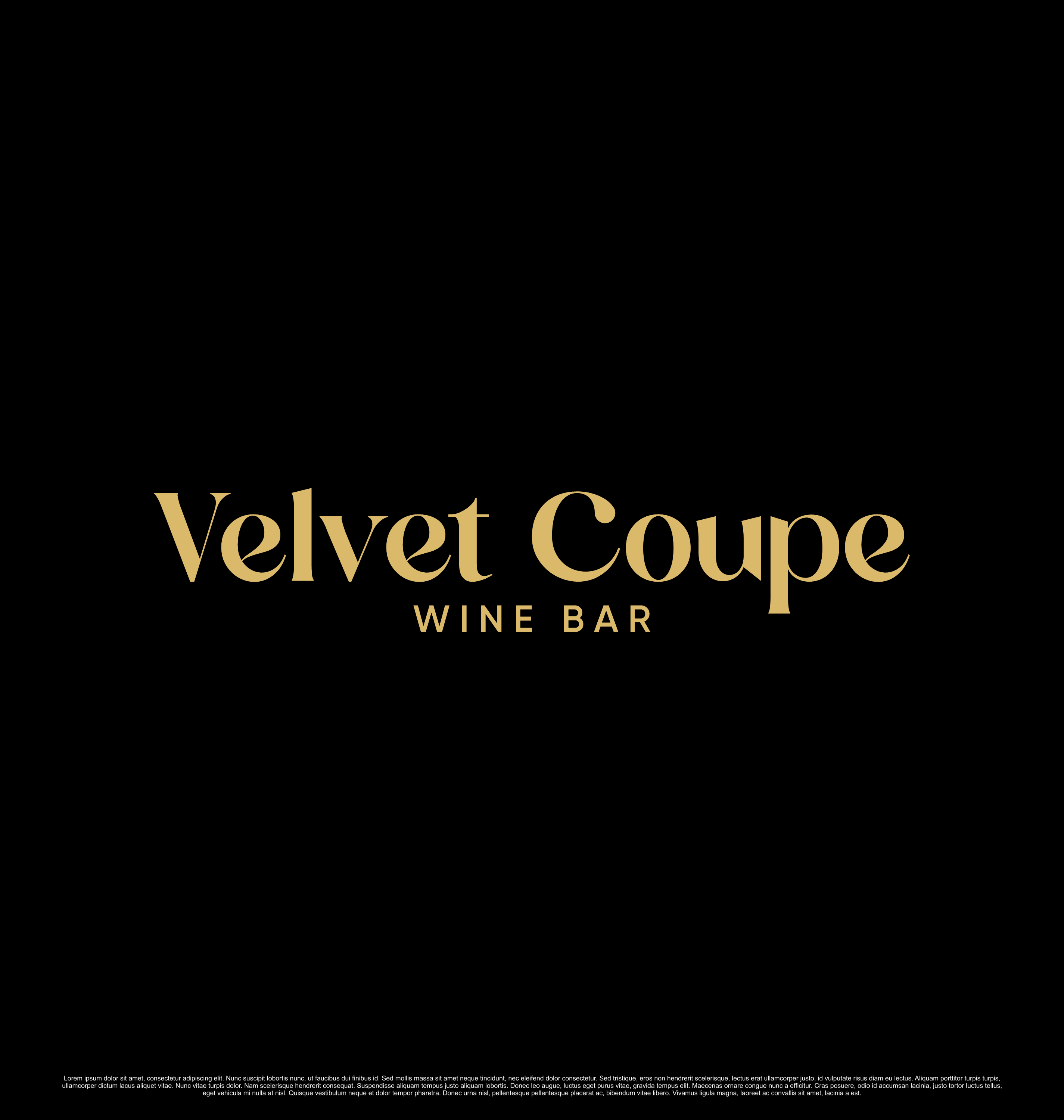 Logo Design by kebusibud for Velvet Coupe Wine Bar | Design #36512208