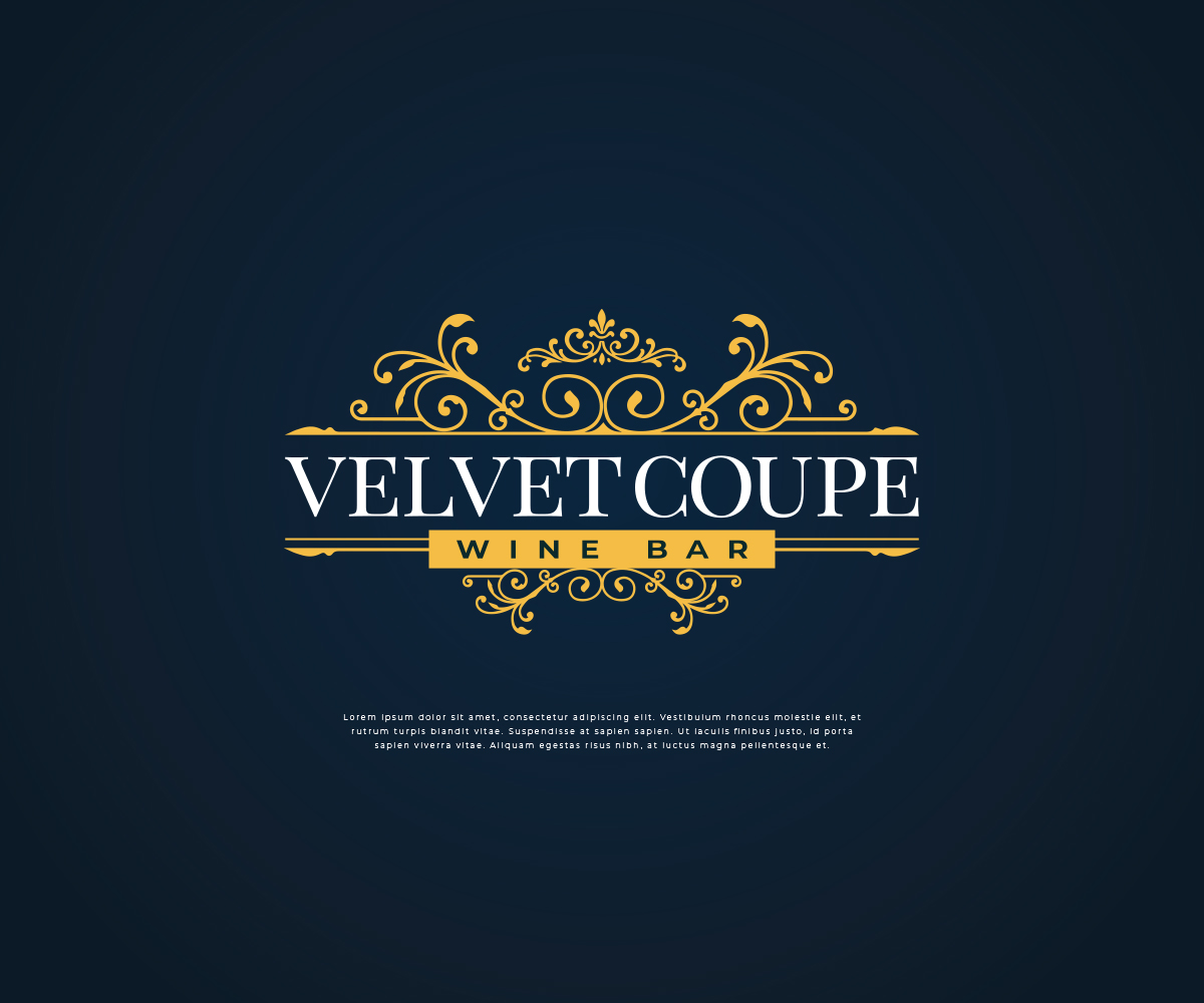Logo Design by Roots_x for Velvet Coupe Wine Bar | Design #36508890
