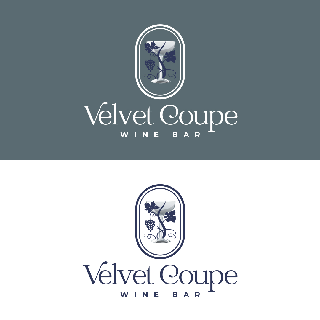 Logo Design by circledsg for Velvet Coupe Wine Bar | Design #36503941