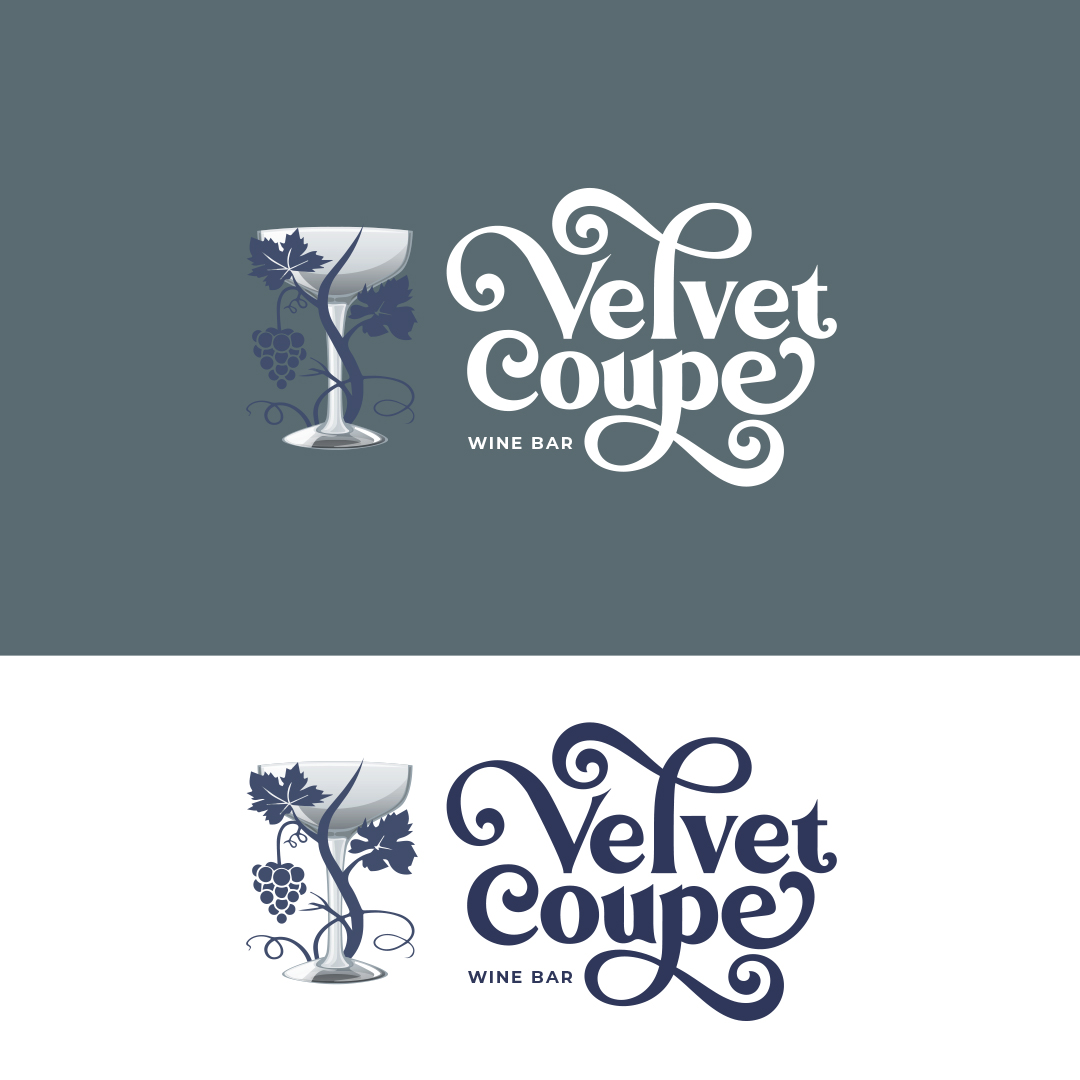 Logo Design by circledsg for Velvet Coupe Wine Bar | Design #36509396