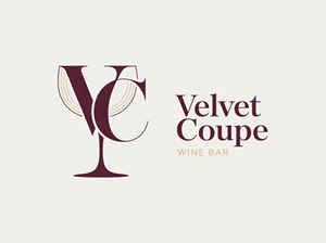 Diseño de Logo por BEANDESIGN^_^ para Velvet Coupe Wine Bar | Diseño: #36540975