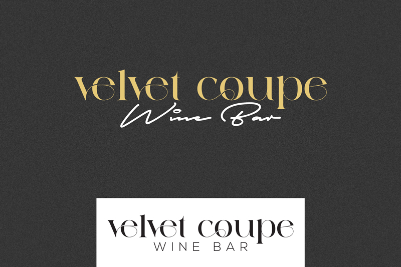 Logo Design by Roxy Art for Velvet Coupe Wine Bar | Design #36503327