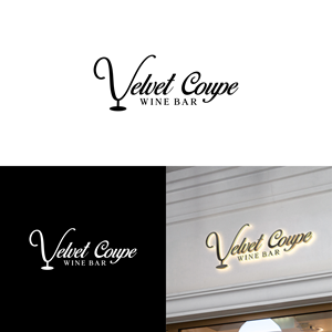 Logo Design by ni9 for Velvet Coupe Wine Bar | Design: #36531700
