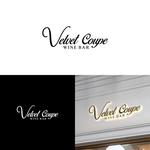 Logo Design by ni9 for Velvet Coupe Wine Bar | Design: #36531708