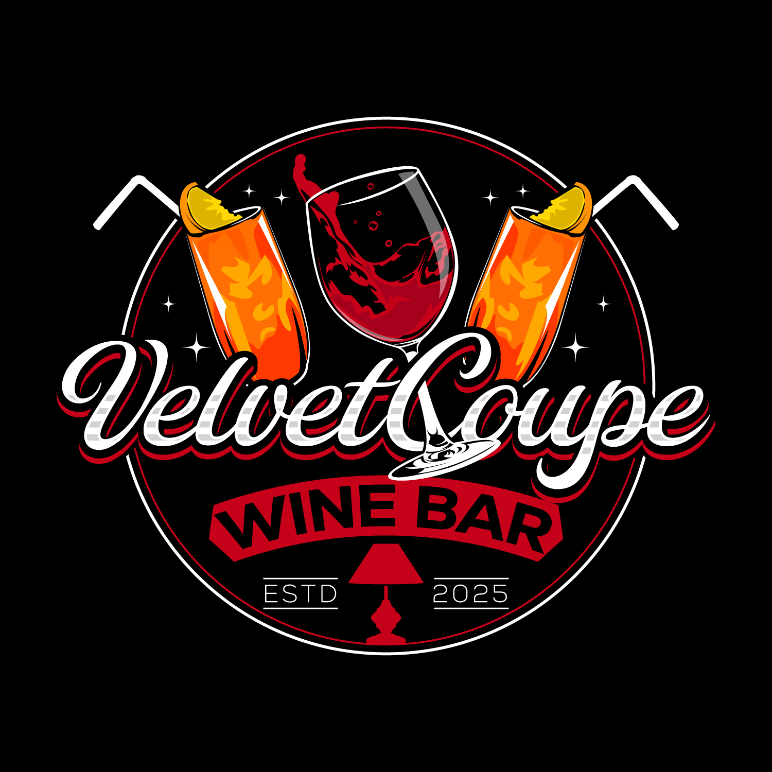 Logo Design by Krold IT Solutions for Velvet Coupe Wine Bar | Design #36505309