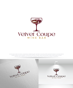 Logo Design by Pilot_DesignR™ for Velvet Coupe Wine Bar | Design: #36508186