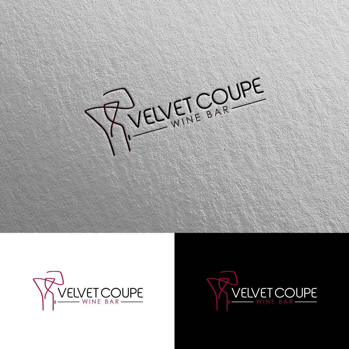 Diseño de Logo por Alex Henry para Velvet Coupe Wine Bar | Diseño #36504587