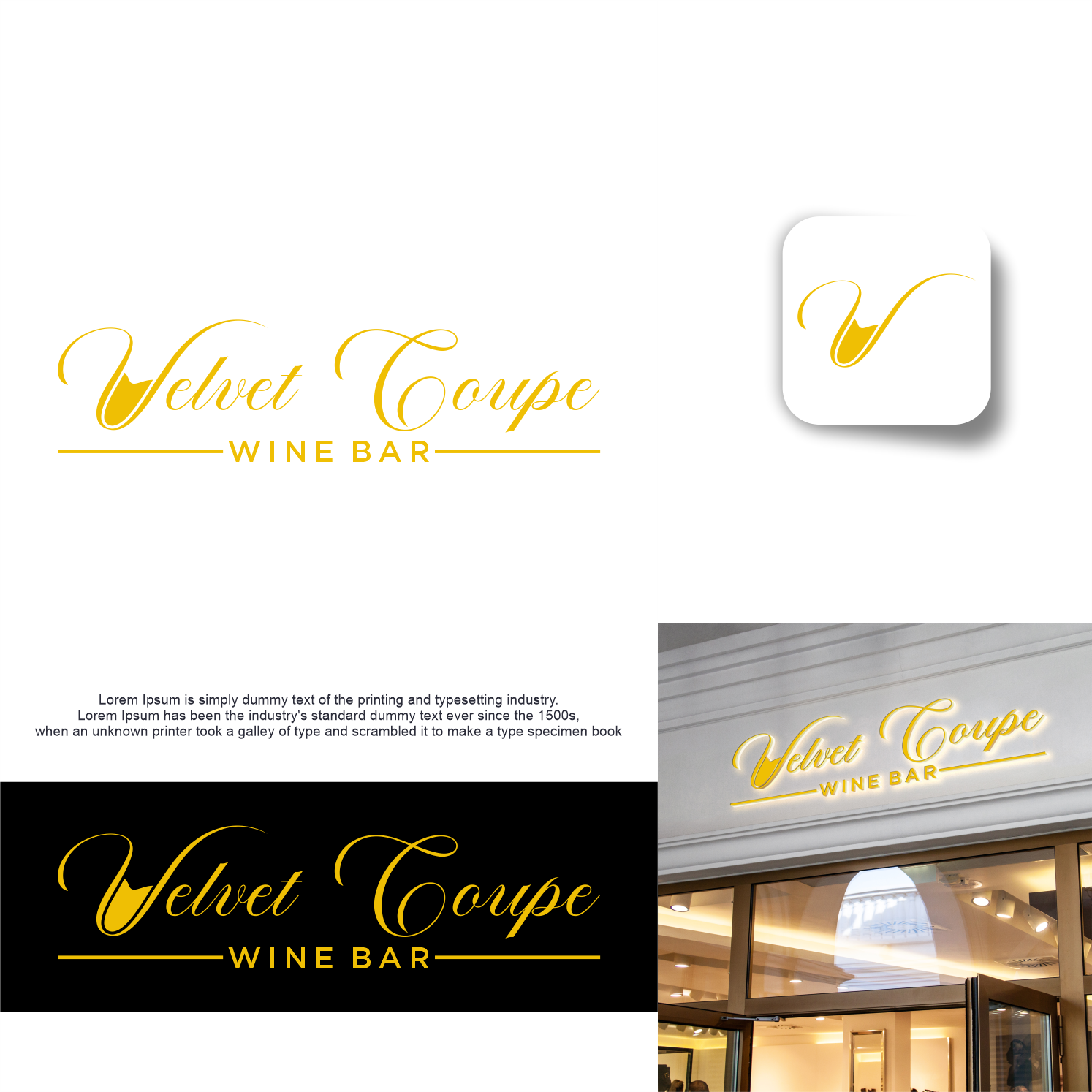 Logo Design by Abigaill_design for Velvet Coupe Wine Bar | Design #36503597