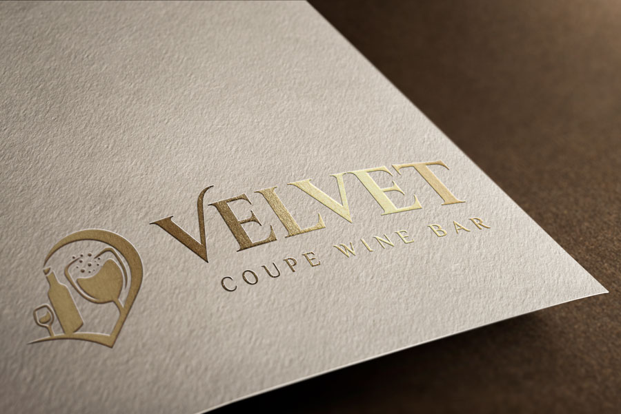 Logo Design by MAmbani 24 for Velvet Coupe Wine Bar | Design #36504049