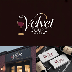Logo Design by LPMG for Velvet Coupe Wine Bar | Design: #36564160