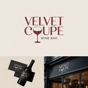 Logo Design by LPMG for Velvet Coupe Wine Bar | Design: #36564161