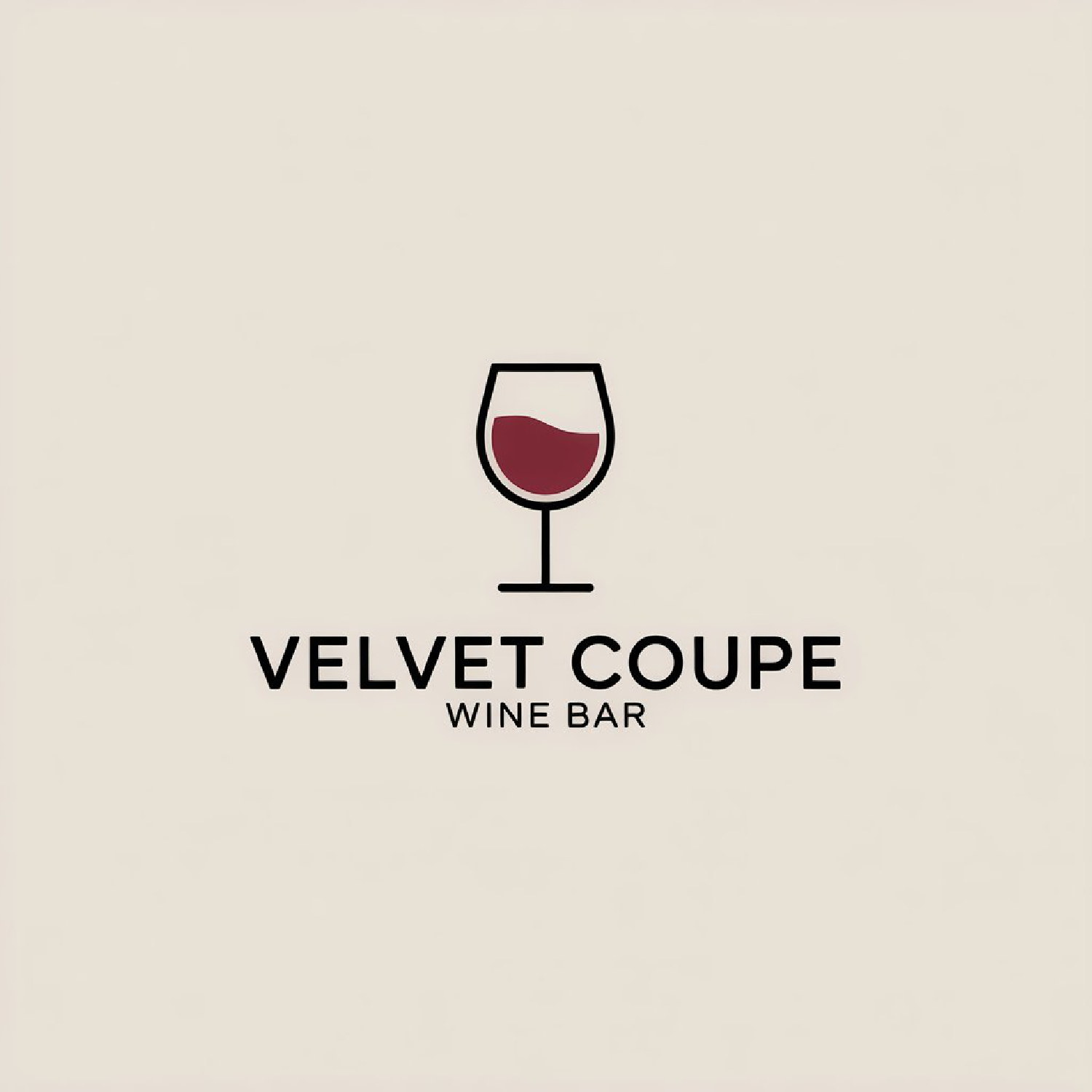 Logo Design by LPMG for Velvet Coupe Wine Bar | Design #36564162