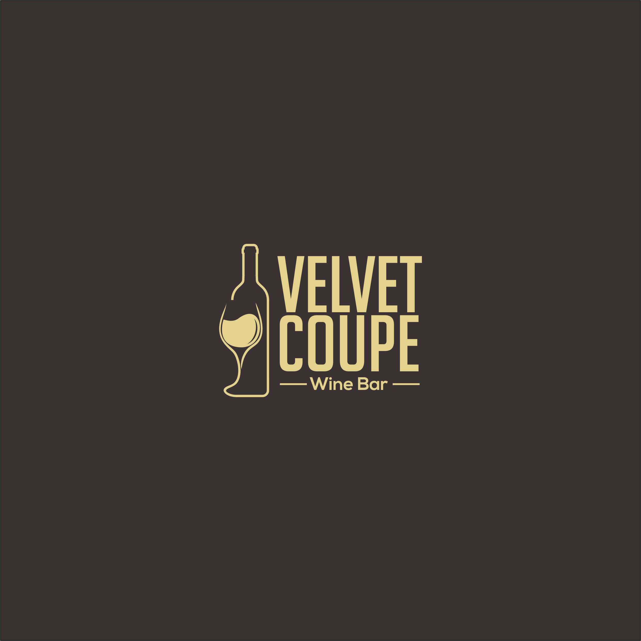 Logo Design by Jeferson HP for Velvet Coupe Wine Bar | Design #36505776