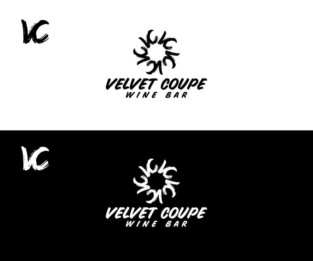 Logo Design by CrowdKing for Velvet Coupe Wine Bar | Design #36504539