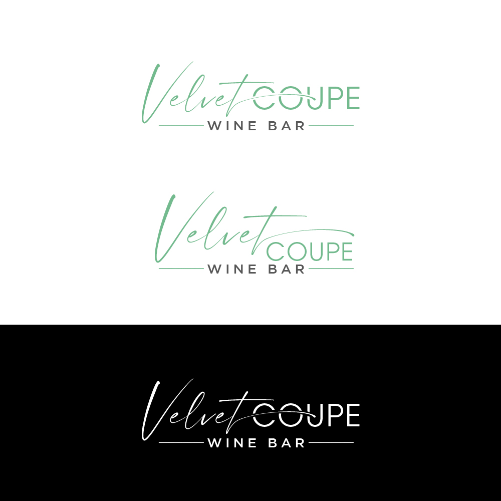 Logo Design by Noor Ezz for Velvet Coupe Wine Bar | Design #36540957
