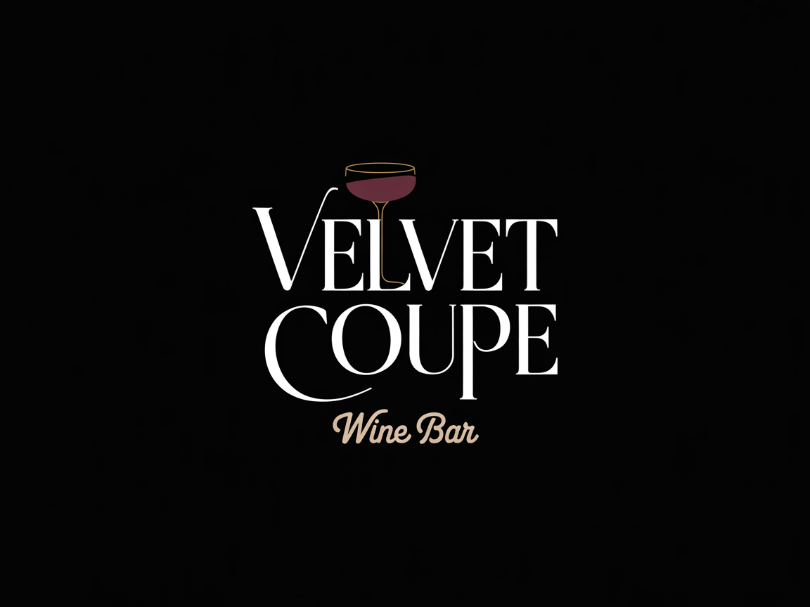 Logo Design by echosaputro for Velvet Coupe Wine Bar | Design #36540962