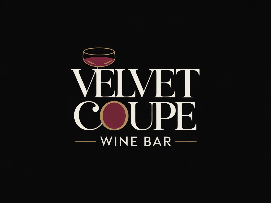 Logo Design by echosaputro for Velvet Coupe Wine Bar | Design #36540964