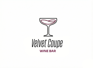 Logo Design by HSL Brain for Velvet Coupe Wine Bar | Design: #36506809