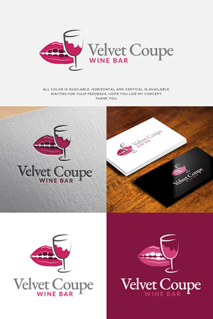Logo Design by Ali_Akber_Chowdhury_Sayed for Velvet Coupe Wine Bar | Design: #36525772