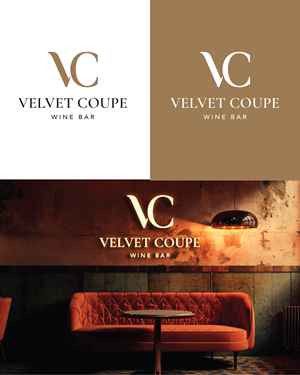 Diseño de Logo por Manu-25 para Velvet Coupe Wine Bar | Diseño: #36534743