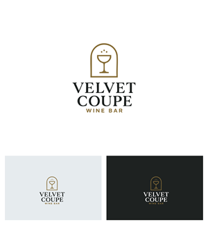 Diseño de Logo por Afsana_Hoque para Velvet Coupe Wine Bar | Diseño: #36508502