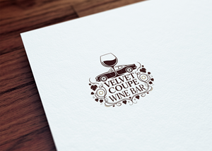 Logo Design by GraphiqueLab for Velvet Coupe Wine Bar | Design: #36513384