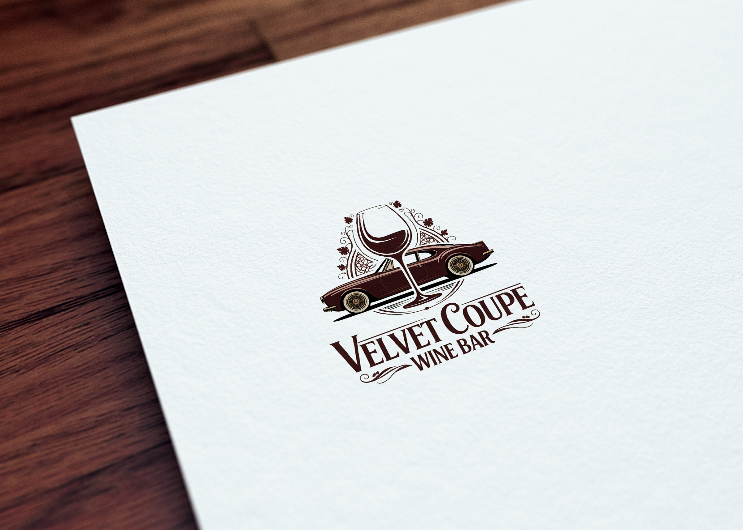 Logo Design by GraphiqueLab for Velvet Coupe Wine Bar | Design #36513391