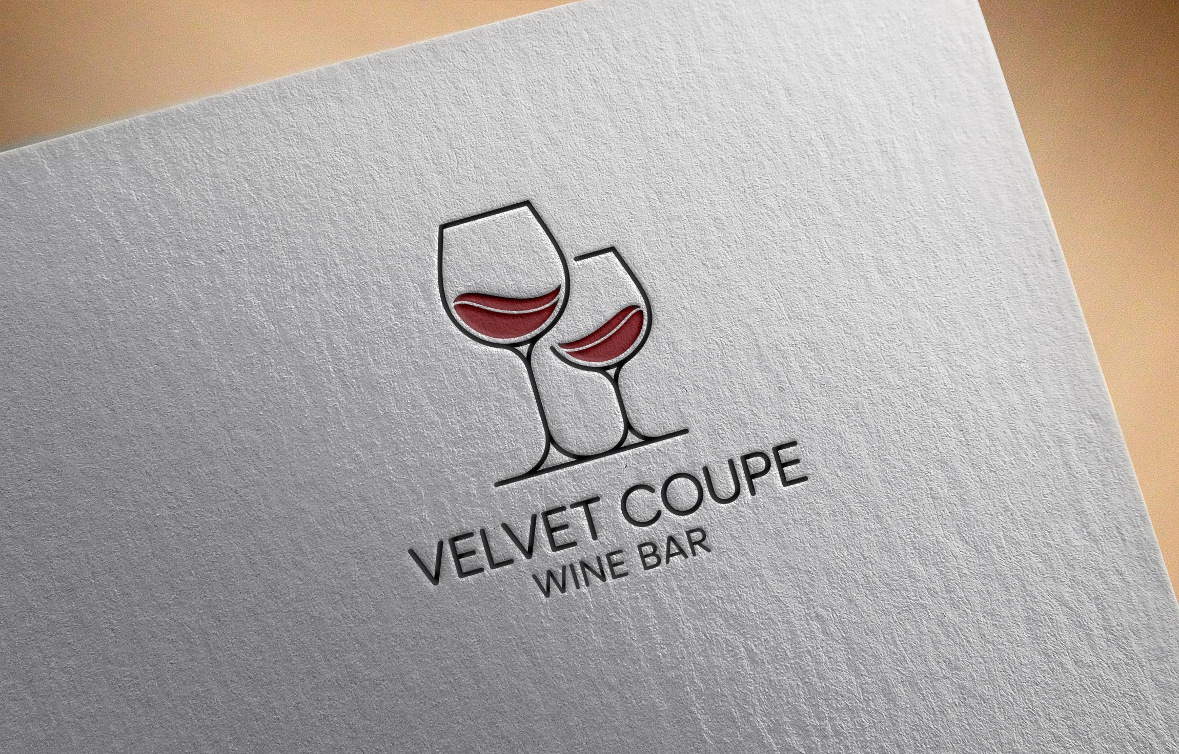 Diseño de Logo por PD_Designs para Velvet Coupe Wine Bar | Diseño #36503794